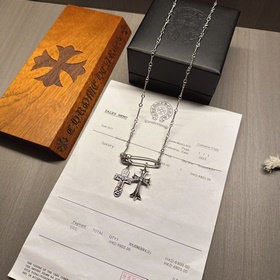Классическое колье с брошью Chrome Hearts, уникальный дизайн с ра