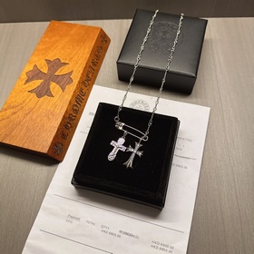 Классическое колье с брошью Chrome Hearts, уникальный дизайн с ра