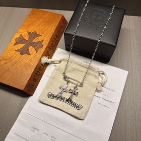 Классическое колье с брошью Chrome Hearts, уникальный дизайн с ра