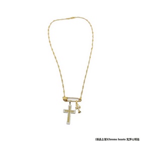 Золотое классическое колье Chrome Hearts с уникальным дизайном и