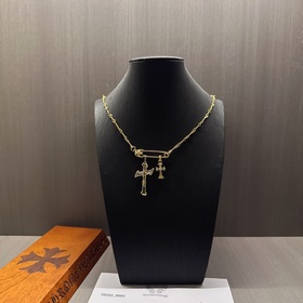 Ожерелье с брошью Chrome Hearts, очень стильное. Новейшая модель 