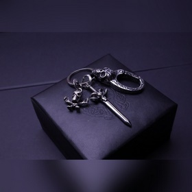 Ключницы с брелоком виде сердца из кожи. Отличное качество изгото