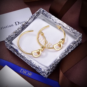 Dior · Диор Новые серьги с буквами в металлическом стиле. Модные 