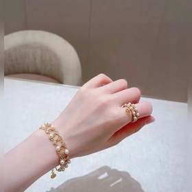 Цена ожерелья： 0 Цена браслета： 2400 Цена сережек： 2100 Dior, к