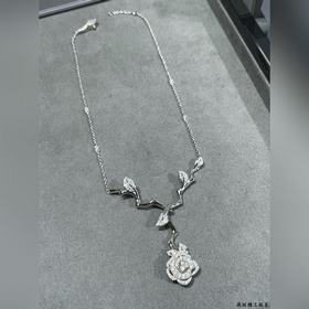 Материал： V-Gold 2110470. Розовое колье Dior из коллекции высоког