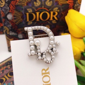 Новая брошь DIOR с буквами DIOR, изготовлена из латуни, высококач