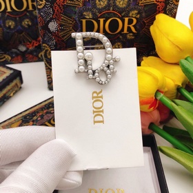 Новая брошь DIOR с буквами DIOR, изготовлена из латуни, высококач