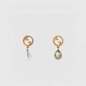 Gucci Асимметричные серьги-гвоздички. Высокое качество. Красота, 