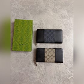 Новейший кожаный кошелек Gucci GG Supreme из высококачественного 