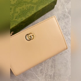 Новейший кожаный кошелек Gucci из натуральной телячьей кожи с дву