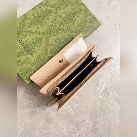 Новейший кожаный кошелек Gucci из натуральной телячьей кожи с дву