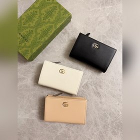 Новейший кожаный кошелек Gucci из натуральной телячьей кожи с дву