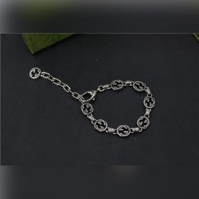 Брендовое украшение Gucci Браслет с двойной буквой G и рельефным 