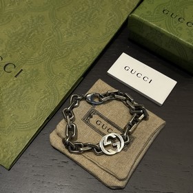 Gucci двойной браслет с двойным логотипом в стиле ретро, модный а