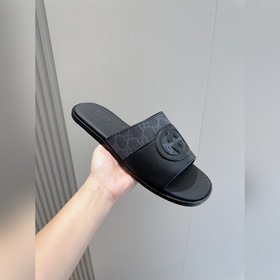Gucci, мужские шлепанцы Lido с перекрещивающимися ремешками двойн