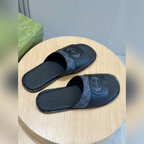 Gucci, мужские шлепанцы Lido с перекрещивающимися ремешками двойн