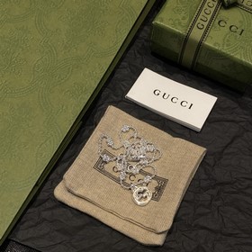 Gucci Interlocking Snowflake Double G Necklace Размер： 45 см