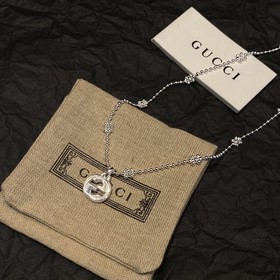 Gucci Interlocking Snowflake Double G Necklace Размер： 45 см