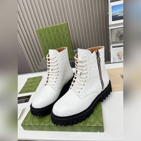 Ультрамодные ботинки Gucci 2025 в стиле «Мартин» с логотипом GG п