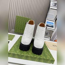 Ультрамодные ботинки Gucci 2025 в стиле «Мартин» с логотипом GG п