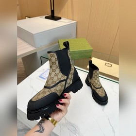 Ботинки Gucci из парусины 2025, точная копия оригинала. Подходят 