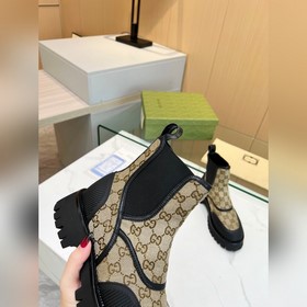Ботинки Gucci из парусины 2025, точная копия оригинала. Подходят 