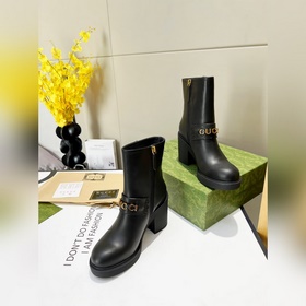 Новая версия GUCCI, популярные 6-дюймовые ботильоны, легко сочета