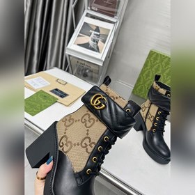 Женская обувь Женская одежда Осенне-зимние ботильоны GUCCI с дво