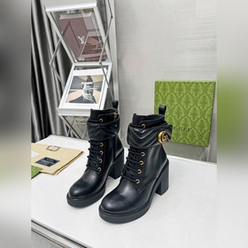 Женская обувь Женская одежда Осенне-зимние ботильоны GUCCI с дво