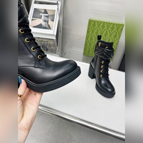 Женская обувь Женская одежда Осенне-зимние ботильоны GUCCI с дво