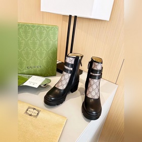 Новая версия GUCCI, популярные ботильоны, легко сочетаются с любо
