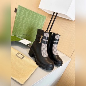 Новая версия GUCCI, популярные ботильоны, легко сочетаются с любо