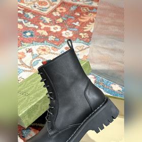Новейшие ботинки GUCCI с боковой застежкой-молнией и полоскамиз т