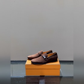 HERMES/ Элегантные мужские кожаные туфлиз высококачественной кожи