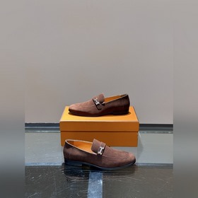 HERMES/ Элегантные мужские кожаные туфлиз высококачественной кожи