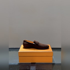 HERMES/ Элегантные мужские кожаные туфлиз высококачественной кожи
