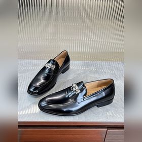Hermes мужские туфли, верх из импортной кожи с отверстиями/коровь