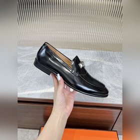 Hermes мужские туфли, верх из импортной кожи с отверстиями/коровь