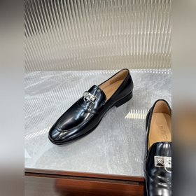 Hermes мужские туфли, верх из импортной кожи с отверстиями/коровь