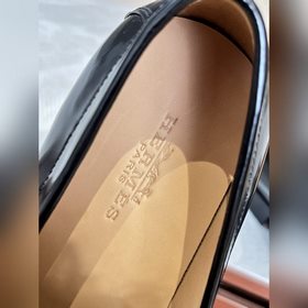 Hermes мужские туфли, верх из импортной кожи с отверстиями/коровь