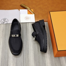 Кожаные туфли Hermes. Оригинальная резиновая подошва, легкая, мяг