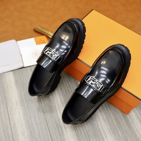 Кожаные туфли Hermes, оригинальная форма, резиновая подошва, легк