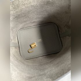 Корзина для продуктов Picotin... 18 см, импортная кожа TC, серый 