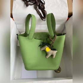 Корзина для овощей 18 см, тканый хлопок, цвет авокадо, серебряная