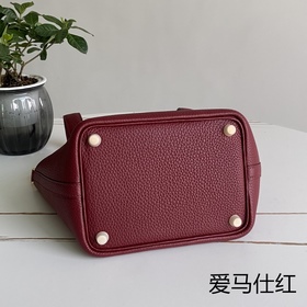 Picotin корзина для продуктов, красно-золотая застежка Hermes, 18