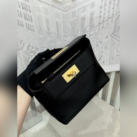 В наличии 2424mini 21 см evercolor, кожа swift, черный, ручная пр