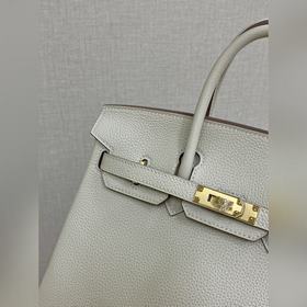 Birkin25 togo кожа, молочный белый, ручная прошивка восковой нить