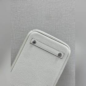 Birkin25 togo кожа, молочный белый, ручная прошивка восковой нить