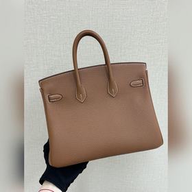 Birkin25 togo кожа, золотисто-коричневый цвет, ручная прошивка во