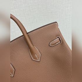 Birkin25 togo кожа, золотисто-коричневый цвет, ручная прошивка во